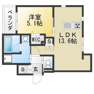 al sole【2階】の間取り