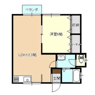 D&C黒石野【2階】の間取り