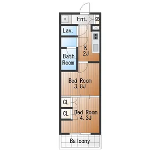 GENOVIA世田谷桜【1階】の間取り