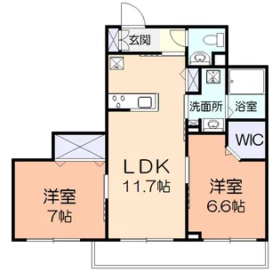 アイビス【1階】の間取り