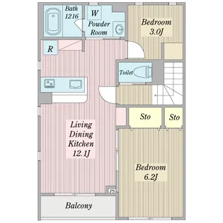 クラール【2階】の間取り