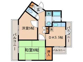 PRAZA陣屋の間取り
