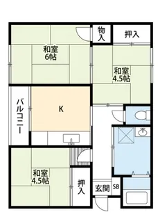 ユリコーポA【2階】の間取り