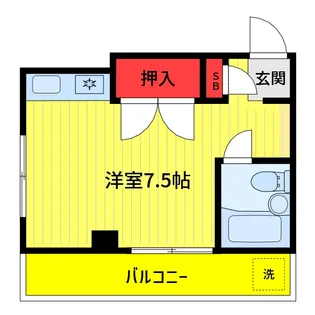 ハイツ落合【3階】の間取り