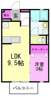 ADESSO D【1階】の間取り