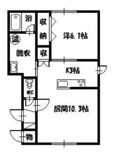 レジーナC【1階】の間取り