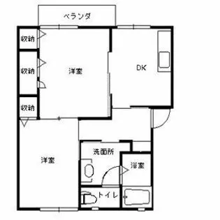 グリムハウス A棟【2階】の間取り