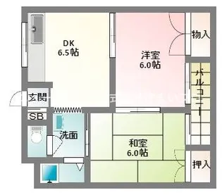 シティハイツ萱島(上島町)【2階】の間取り