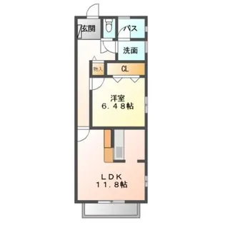 GRACE豊山【1階】の間取り