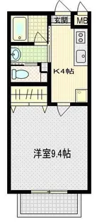 カリストロII【1階】の間取り