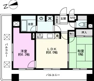 ラヴィータ谷塚駅前I【3階】の間取り