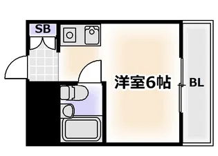 ロイヤルレスト桑津【5階】の間取り