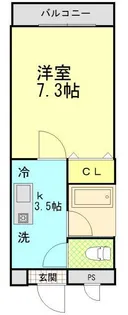パレスKM【2階】の間取り