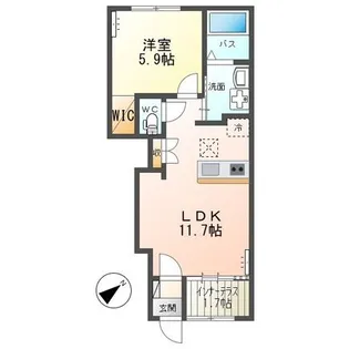グランメゾンNAKA【1階】の間取り