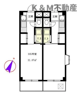 AK BLD.VI【3階】の間取り