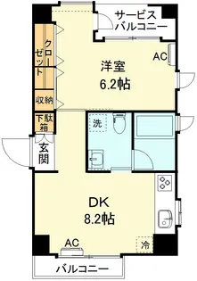 クラウディア【5階】の間取り