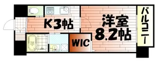 アクシオ北九州【9階】の間取り