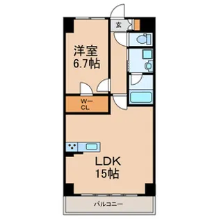アルファード【6階】の間取り