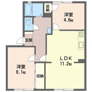 ファミール八重原【1階】の間取り