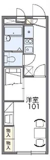 レオパレスガーデンII【2階】の間取り