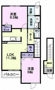 ボニ-トA【2階】の間取り
