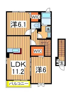 T’sウィステリア1【2階】の間取り