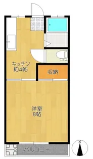 玉美ハイツ【2階】の間取り