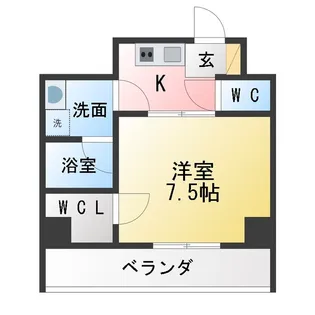 ディアレイシャス大須赤門通本町【2階】の間取り