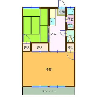マルシンアパート【1階】の間取り