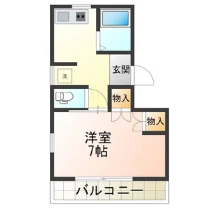 半田コーポ【3階】の間取り