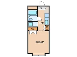 ウカイマンション【3階】の間取り