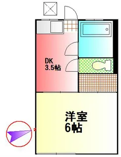 青木アパート【2階】の間取り