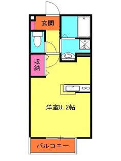 グランジュテ【1階】の間取り