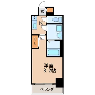 エスリード新栄プライム【13階】の間取り