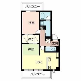 ヴィラソレーユ古曽部町AB【2階】の間取り
