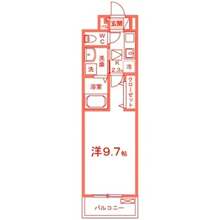 ラポーズ・ルポ【2階】の間取り