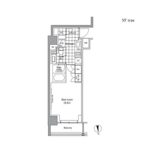 パークハビオ門前仲町【4階】の間取り