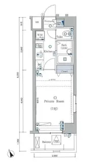 クレイシア北千束【4階】の間取り