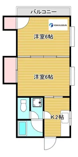 コーポ・エム【2階】の間取り