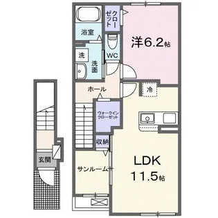 グラン ジェルメ【2階】の間取り