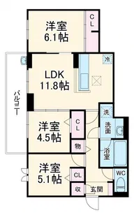 セレーノ・フォレ【2階】の間取り