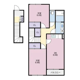 パークヒルズ鳴門I・II【2階】の間取り