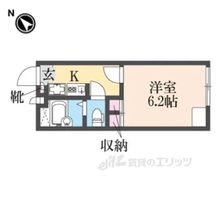 レオパレスシャンブル【2階】の間取り