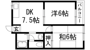 ヴィラ寿【1階】の間取り