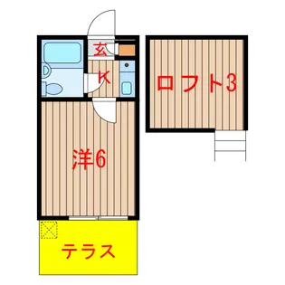 ジュネパレス北習志野第2【1階】の間取り