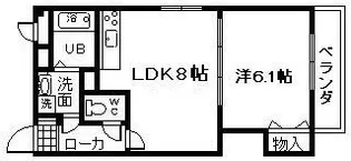 エフォールヒロ 2【3階】の間取り