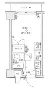 スカイコートヴァンテアン品川【2階】の間取り