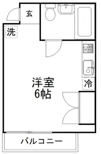 真間ハイツ【1階】の間取り