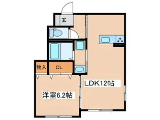 ベルクキルシェ【1階】の間取り