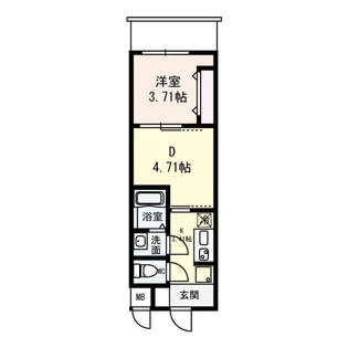 リブネスコート江坂【6階】の間取り